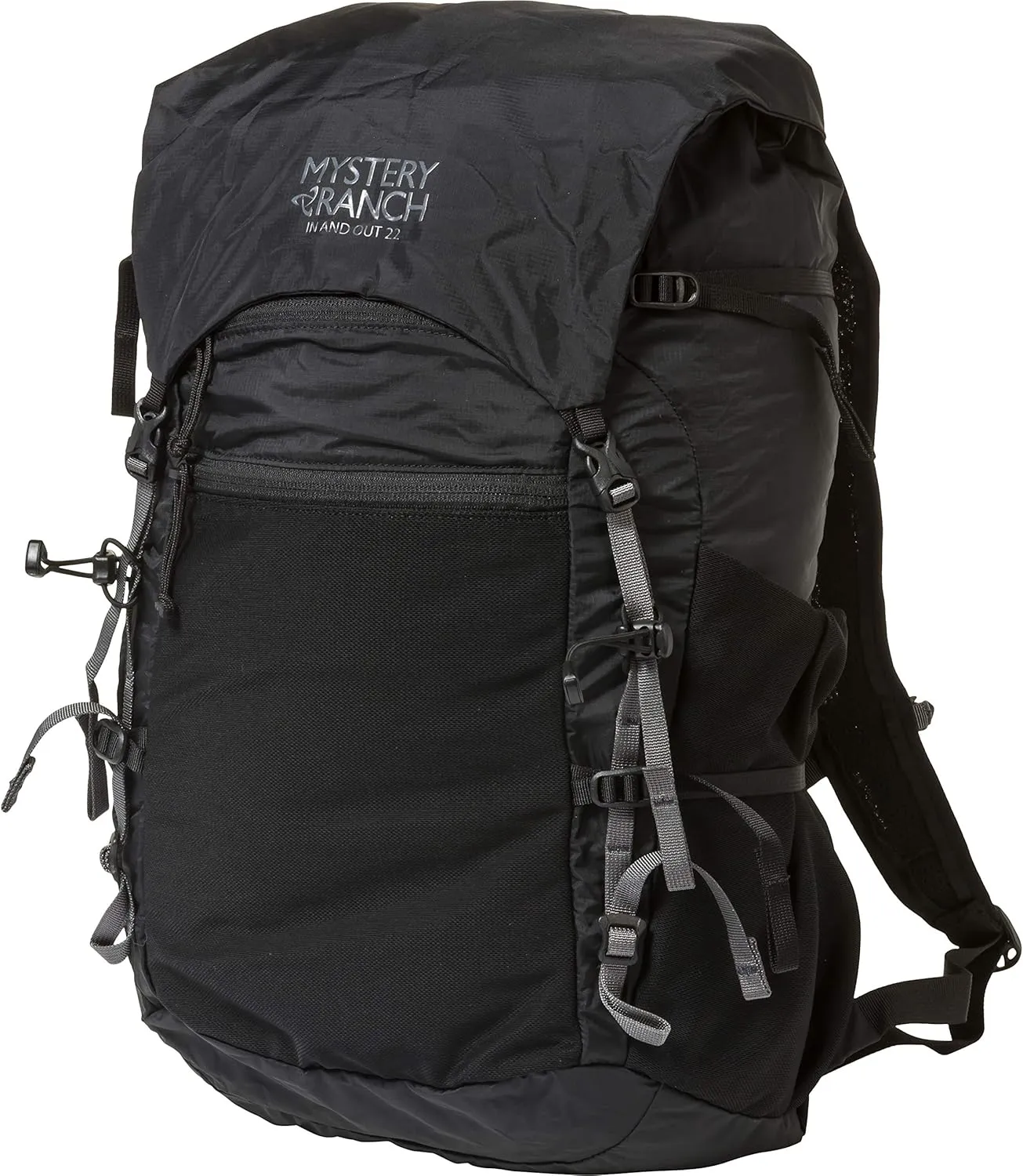Mystery Ranch In and Out Backpack - Lightweight Foldable Pack, Black 22L