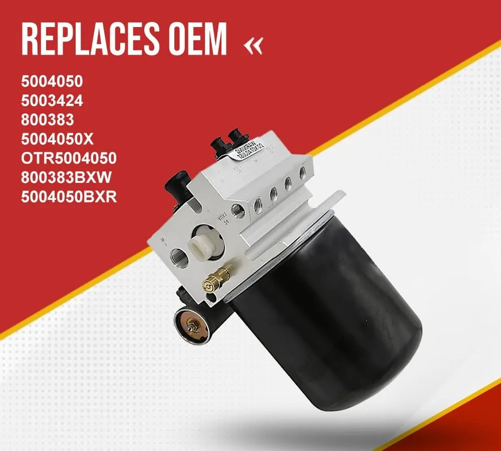Mytee Products 5004050 Air Dryer AD 12V Compatible with Meritor Wabco 1200 Series R955205 065691 4324130010 R955205NX R955205X SRWABK118 800383