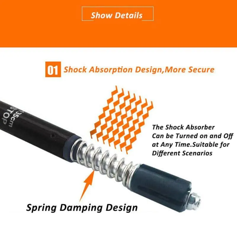 New Hiking Trekking Poles Walking Stick Adjustable Camping Black Lightweight