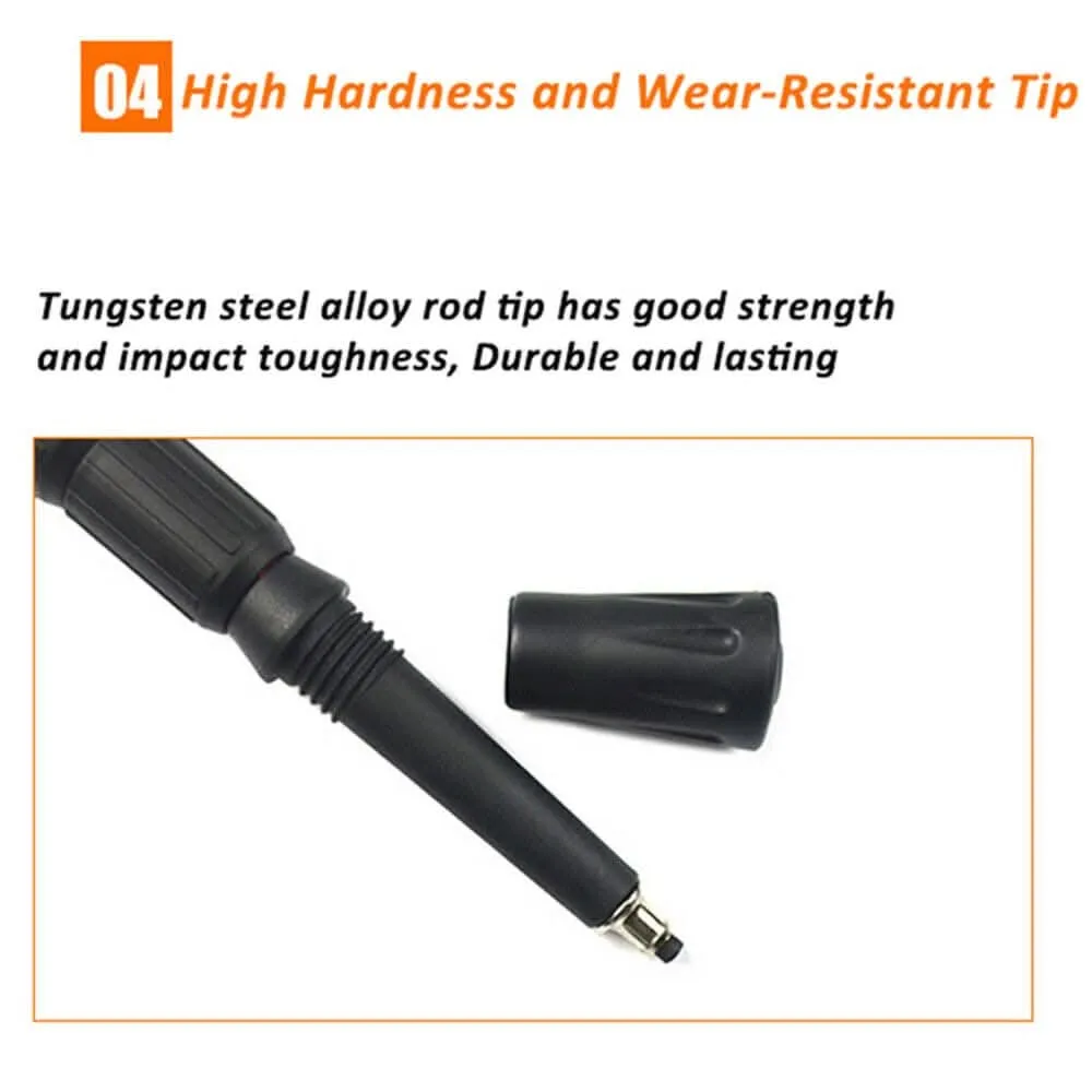 New Hiking Trekking Poles Walking Stick Adjustable Camping Black Lightweight