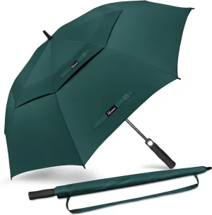 NINEMAX Golf Umbrella 51/54/62/68 Inch Automatic Open, Large Double Canopy Vented Oversize Stick Umbrellas Extra Large Windproof Waterproof for Rain