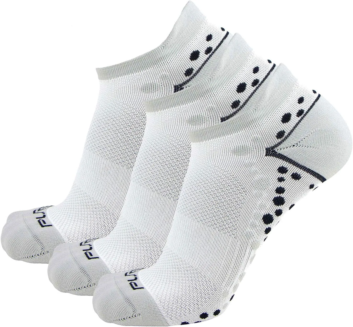No-Show Anti-Blister Running Socks - Moisture Wicking Sport Socks for Men, Women