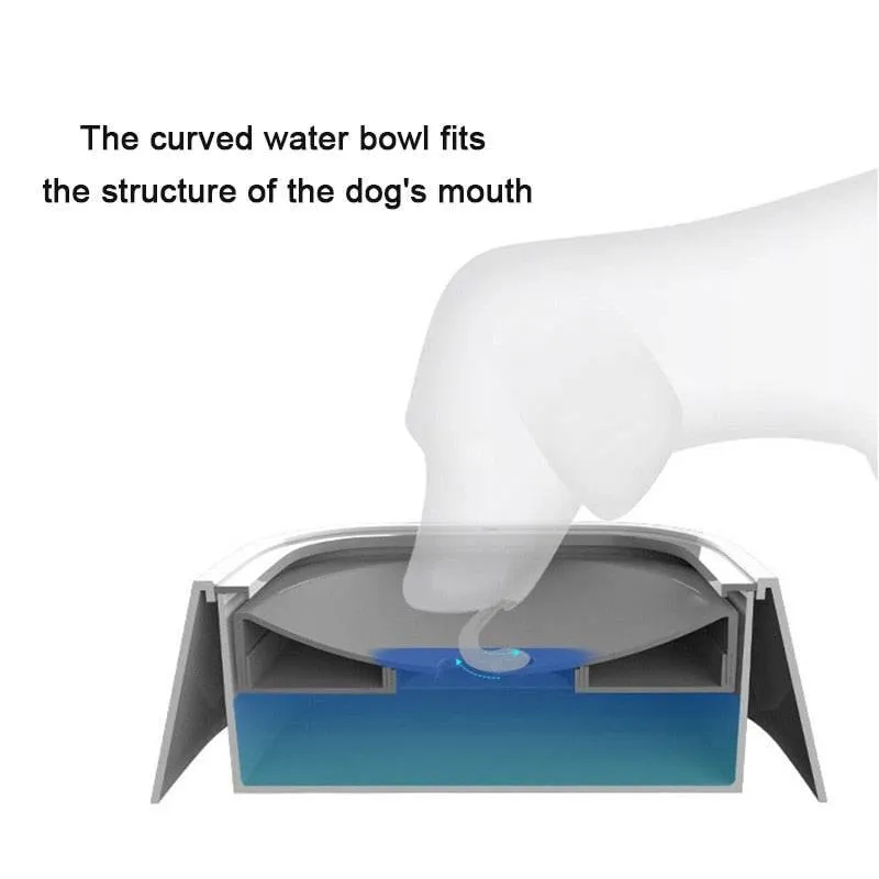 No-Spill Pet Water Bowl - Leakproof Hydration Dispenser for Dogs and Cats