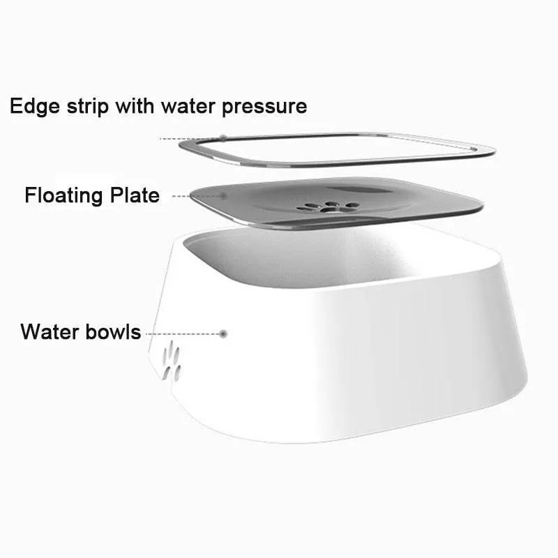 No-Spill Pet Water Bowl - Leakproof Hydration Dispenser for Dogs and Cats