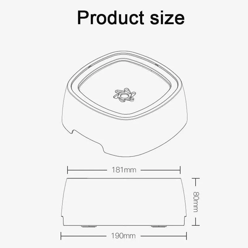 No-Spill Pet Water Bowl - Leakproof Hydration Dispenser for Dogs and Cats