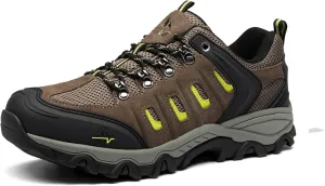 NORTIV 8 Men's Waterproof Hiking Shoes Leather Low-Top Hiking Shoes for Outdoor Trailing Trekking Camping Walking Quest
