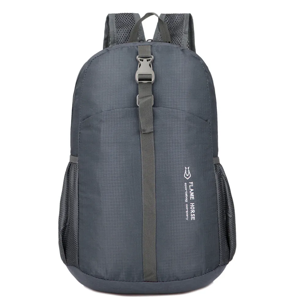 Nylon waterproof folding storage travel backpack