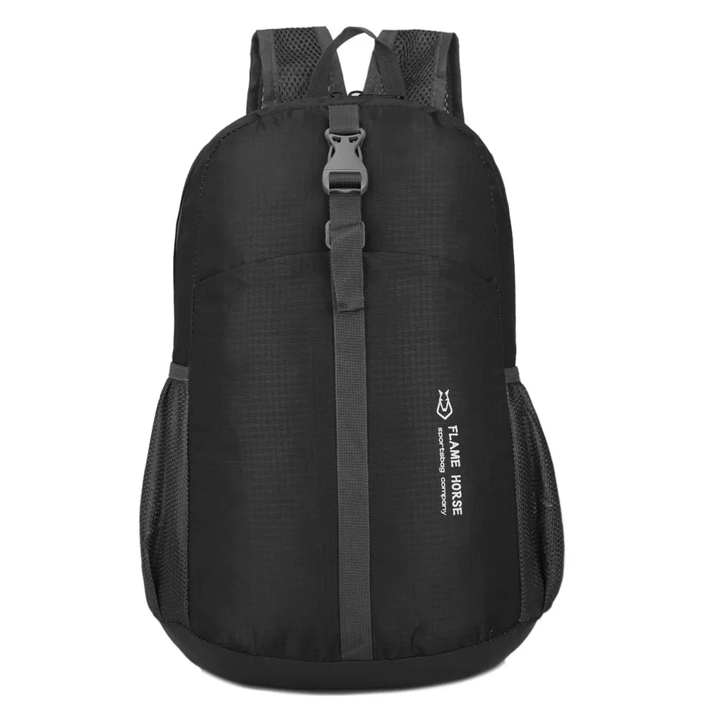Nylon waterproof folding storage travel backpack