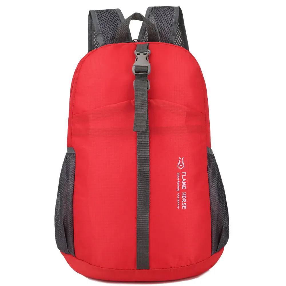 Nylon waterproof folding storage travel backpack