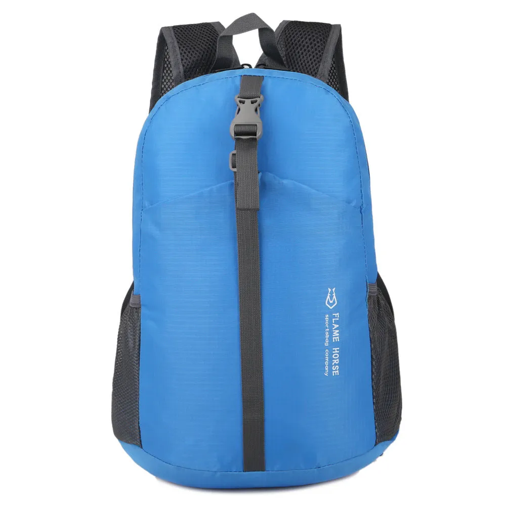 Nylon waterproof folding storage travel backpack
