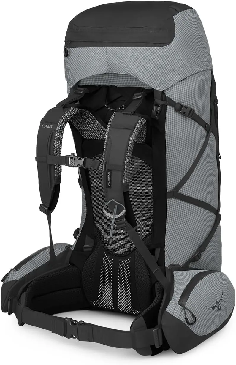 Osprey Aether Pro 75L Men's Backpacking Backpack, Silver Lining, L/XL