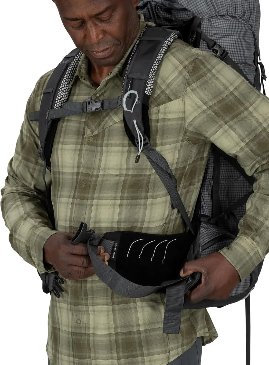 Osprey Aether Pro 75L Men's Backpacking Backpack, Silver Lining, L/XL