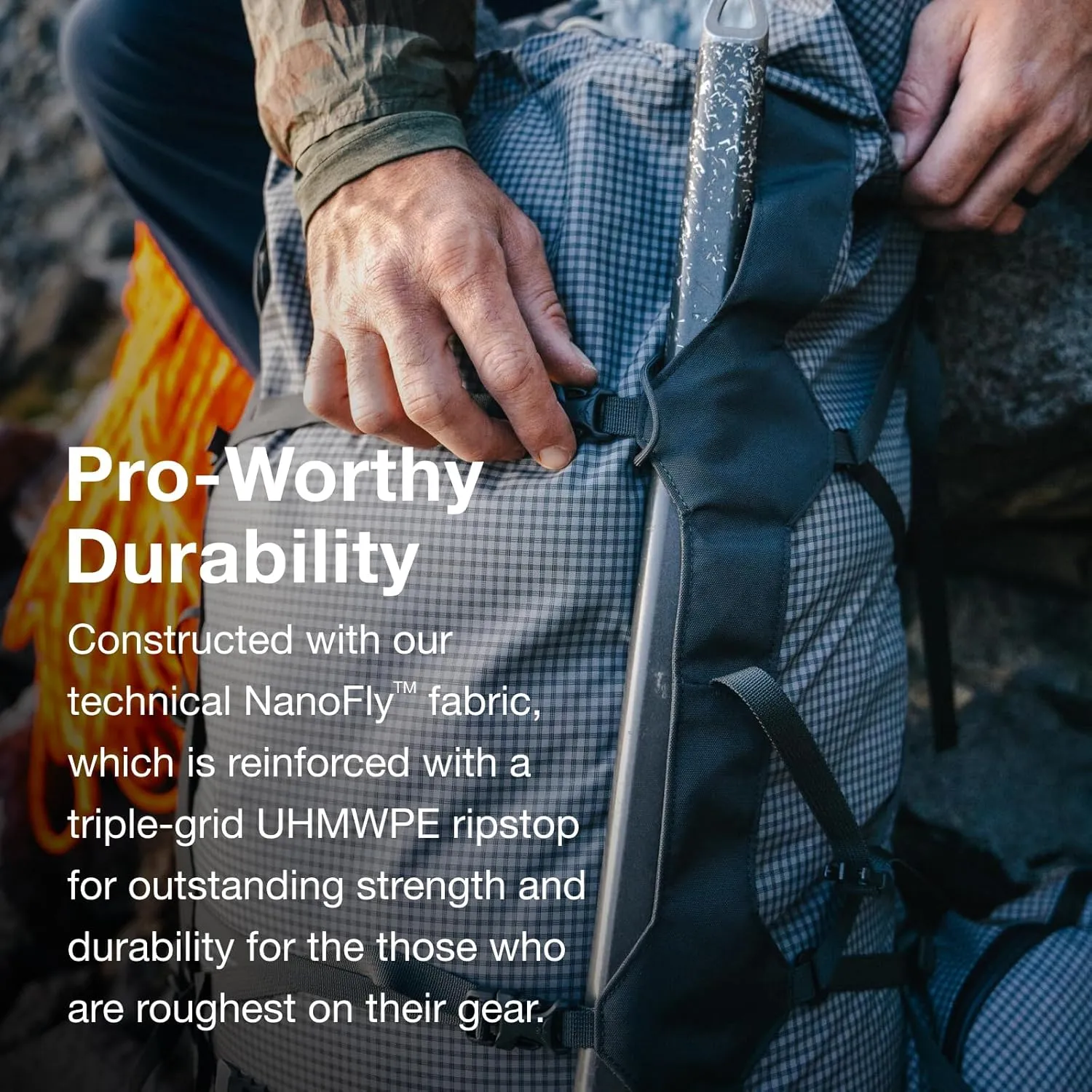Osprey Aether Pro 75L Men's Backpacking Backpack, Silver Lining, L/XL