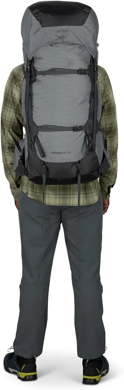 Osprey Aether Pro 75L Men's Backpacking Backpack, Silver Lining, L/XL