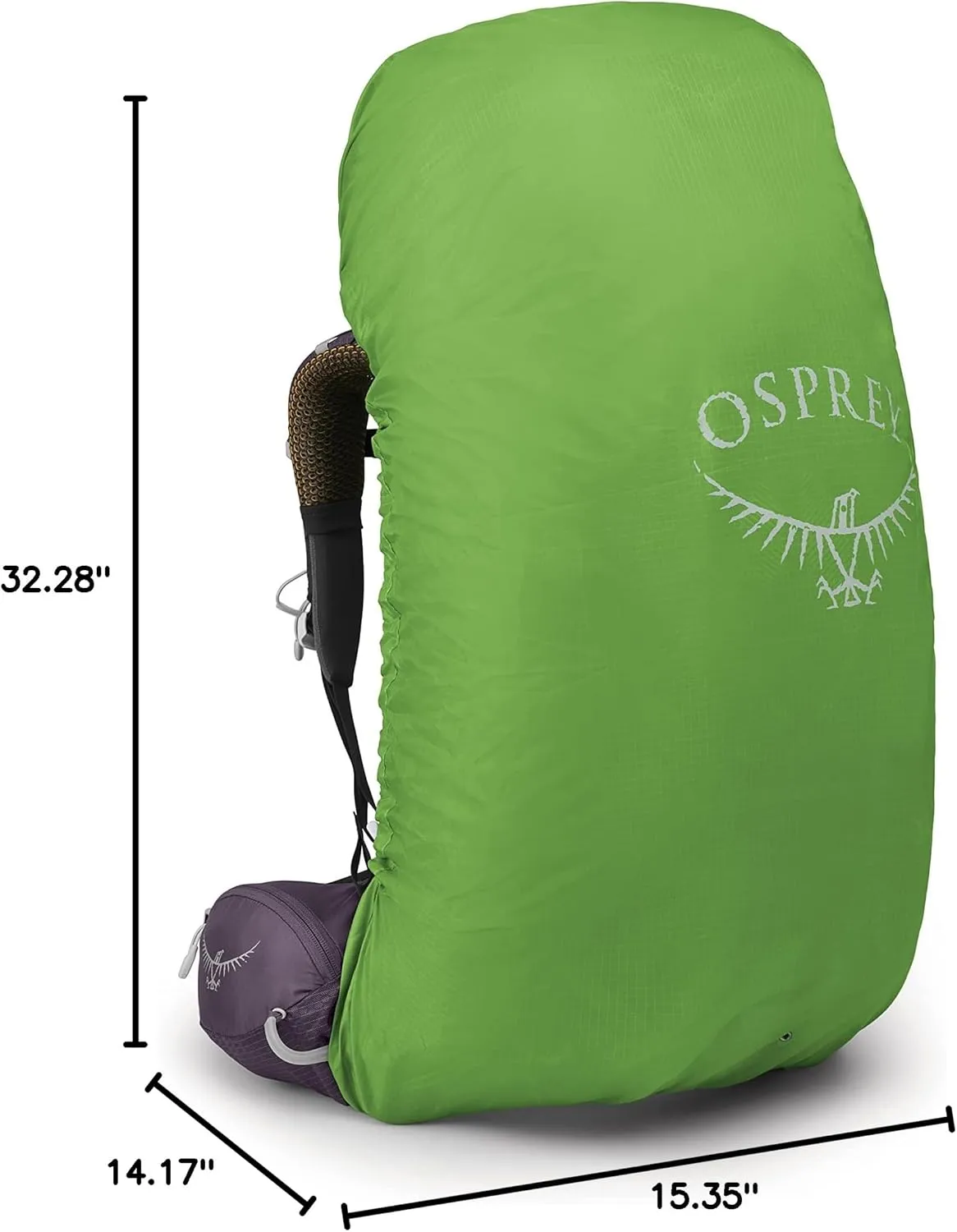 Osprey Aura AG 65L Women's Backpacking Backpack, Enchantment Purple, WM/L