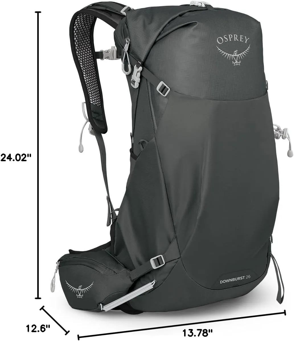 Osprey Downburst 26L Men's Hiking Backpack, Dark Charcoal Mens