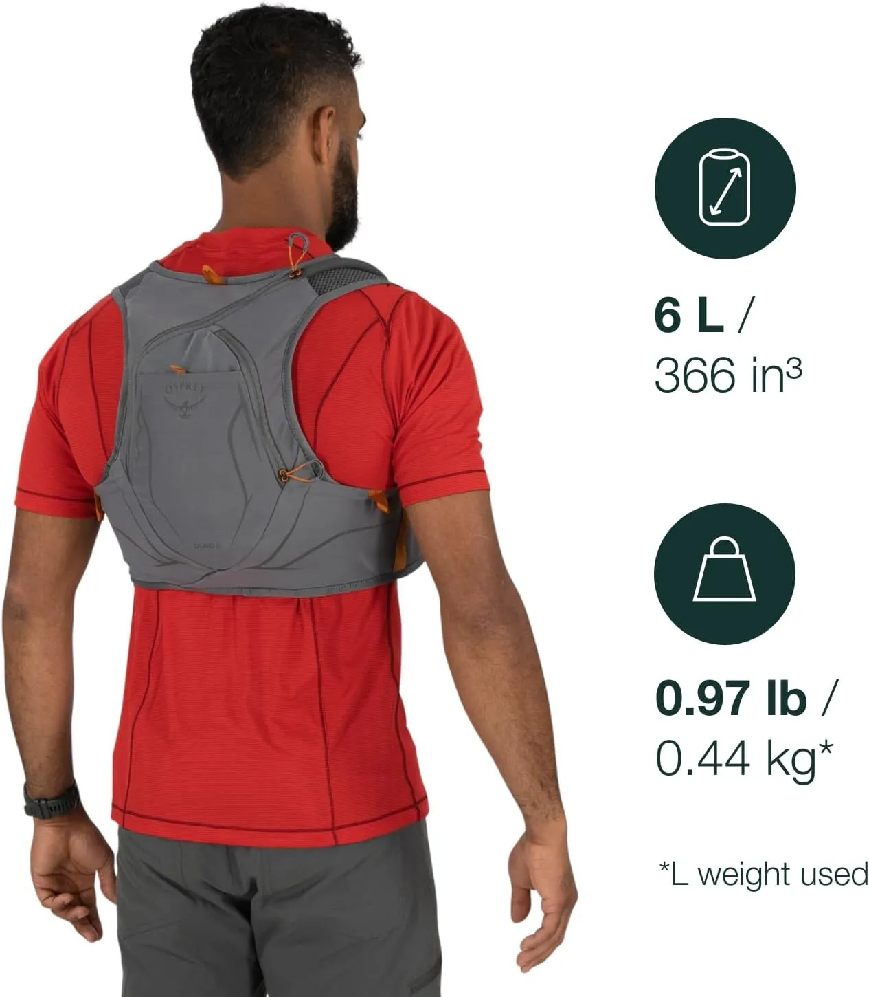 Osprey Duro 6L Men's Running Hydration Vest with Hydraulics Reservoir
