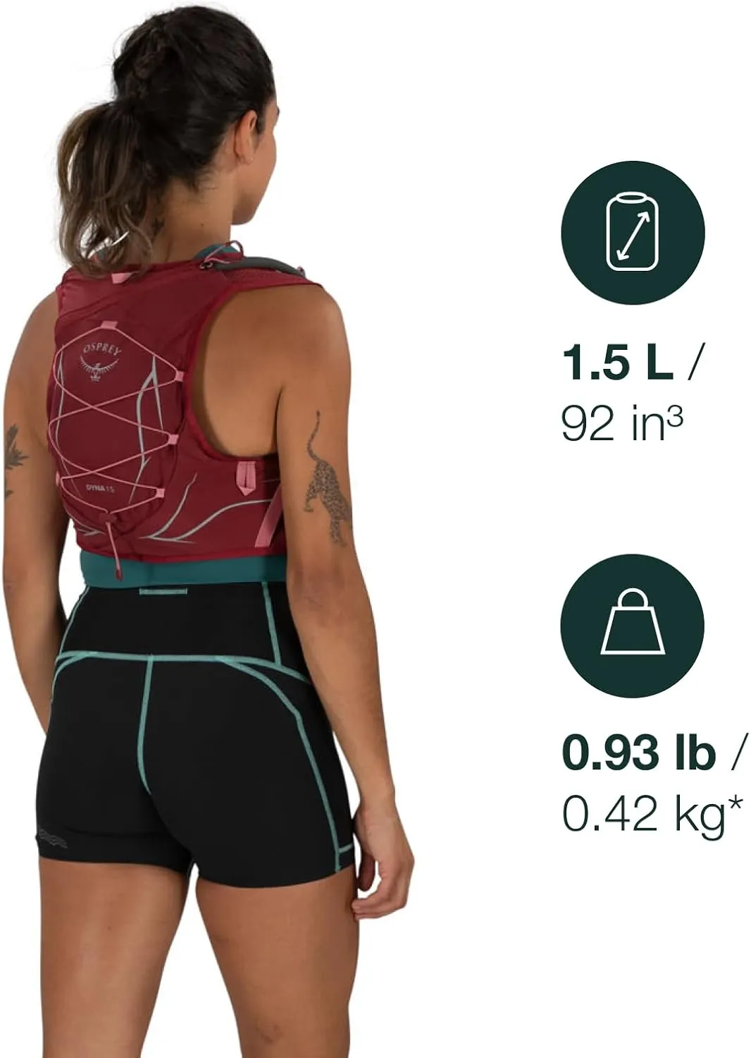 Osprey Dyna 1.5L Women's Running Hydration Vest with Hydraulics Reservoir