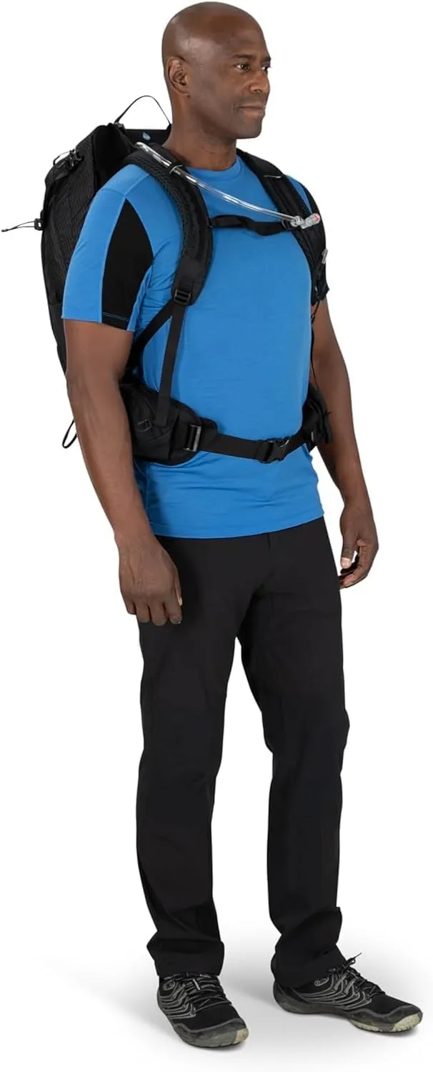 Osprey Manta 34L Men's Hiking Backpack with Hydraulics Reservoir, Black, One Size