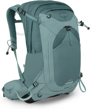 Osprey Mira 22L Women's Hiking Backpack with Hydraulics Reservoir, Succulent Green