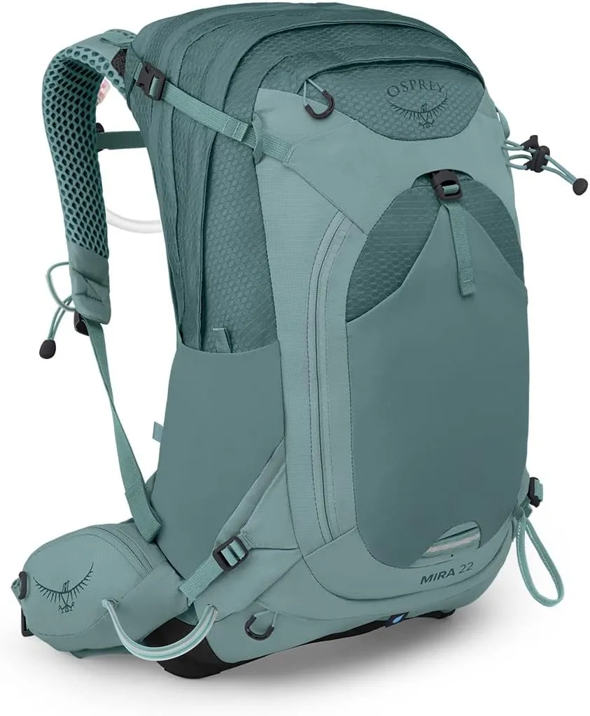 Osprey Mira 22L Women's Hiking Backpack with Hydraulics Reservoir, Succulent Green