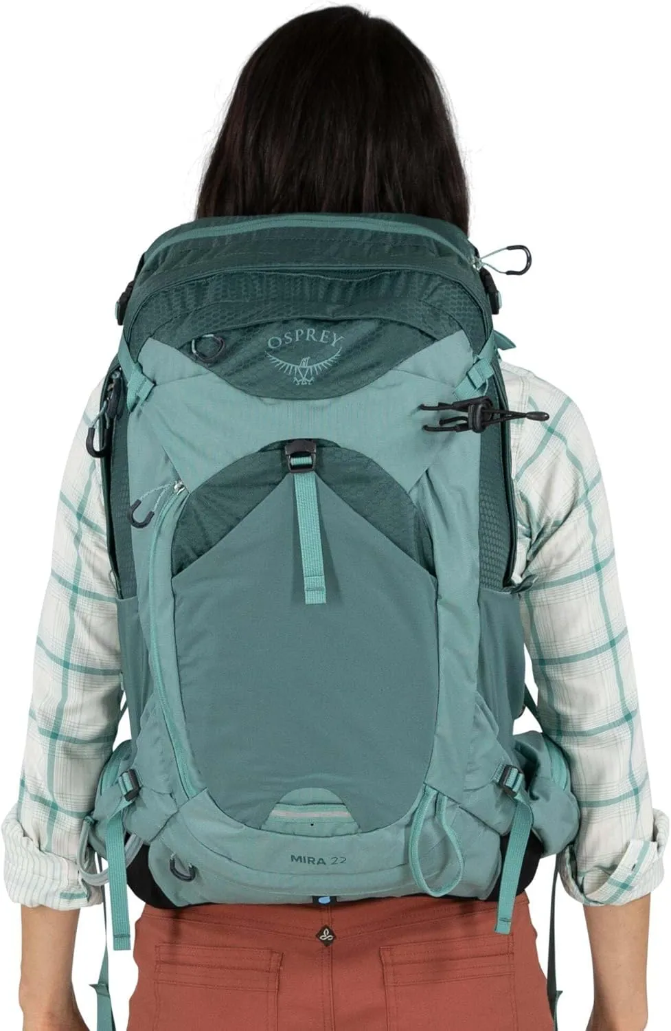 Osprey Mira 22L Women's Hiking Backpack with Hydraulics Reservoir, Succulent Green