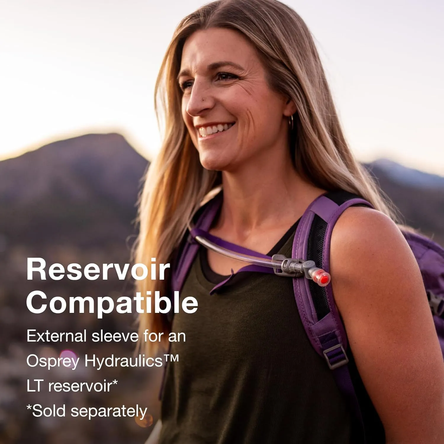 Osprey Skimmer 28L Women's Hiking Backpack with Hydraulics Reservoir, Purpurite Purple