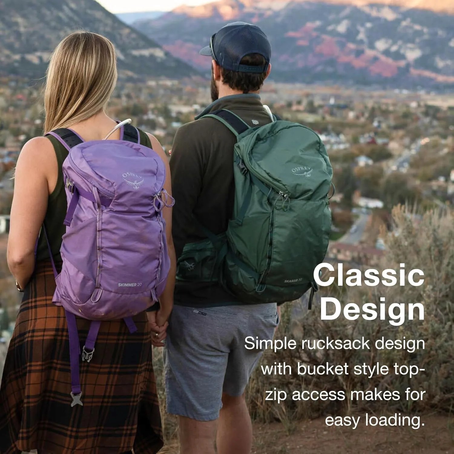 Osprey Skimmer 28L Women's Hiking Backpack with Hydraulics Reservoir, Purpurite Purple