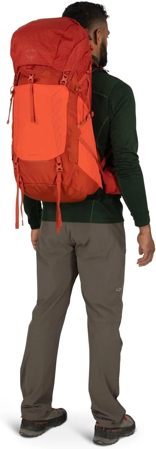 Osprey Talon Pro 40L Men's Hiking Backpack with Hipbelt, Silver Lining, S/M