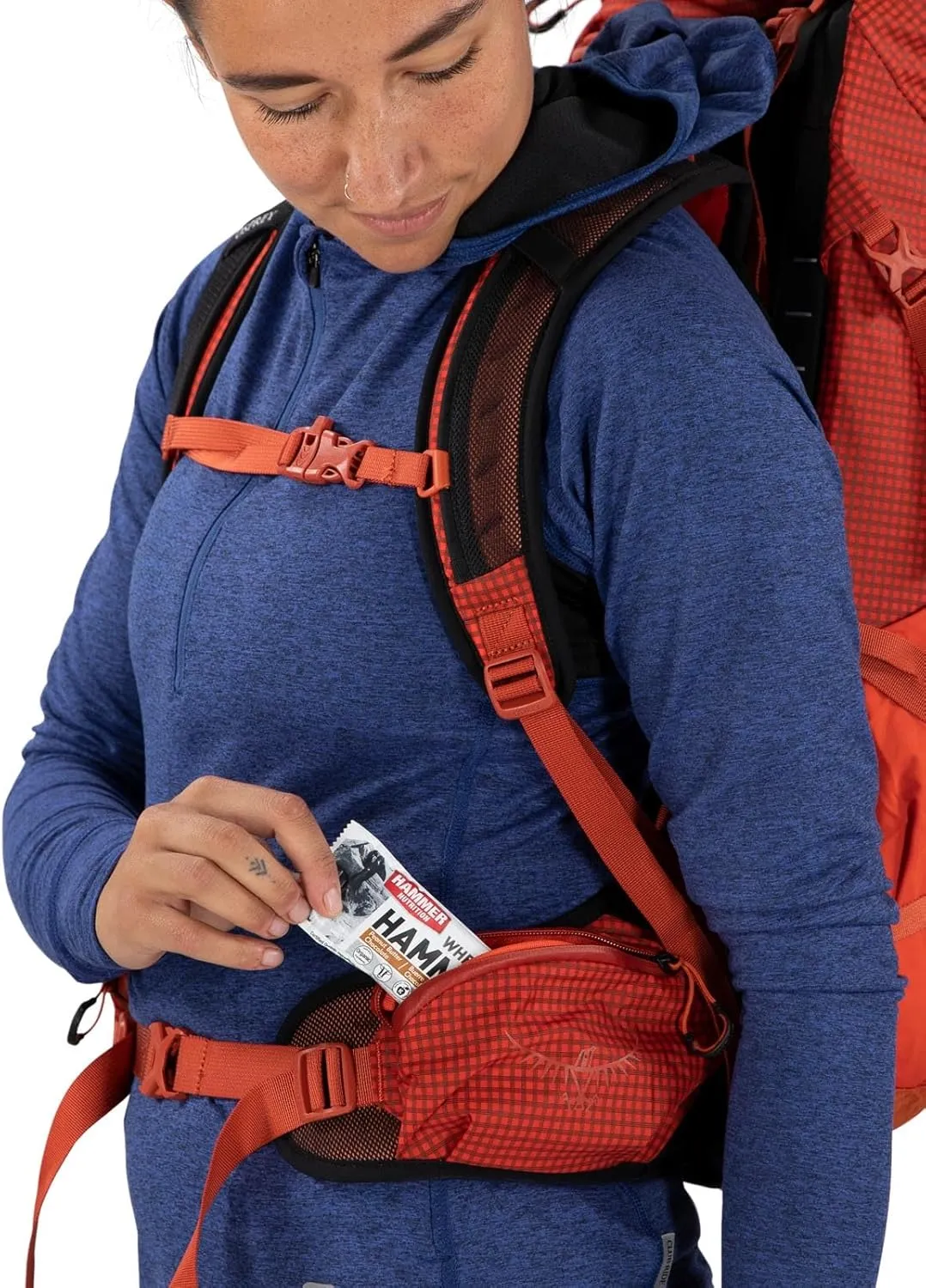 Osprey Tempest Pro 30L Women's Hiking Backpack with Hipbelt, Mars Orange