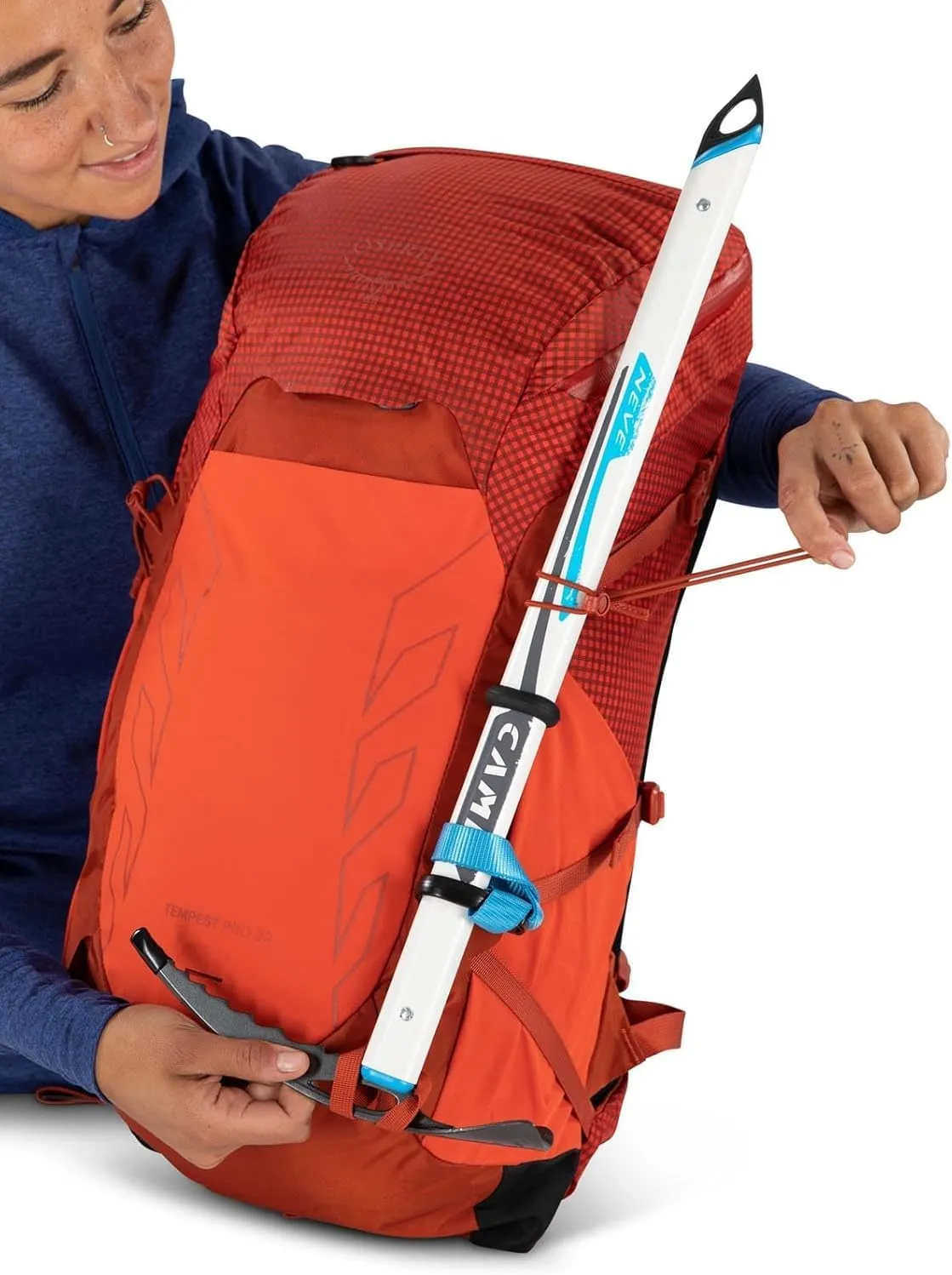 Osprey Tempest Pro 30L Women's Hiking Backpack with Hipbelt, Mars Orange