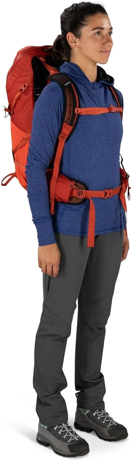 Osprey Tempest Pro 30L Women's Hiking Backpack with Hipbelt, Mars Orange
