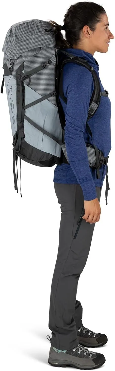 Osprey Tempest Pro 40L Women's Hiking Backpack with Hipbelt, Silver Lining, WM/L