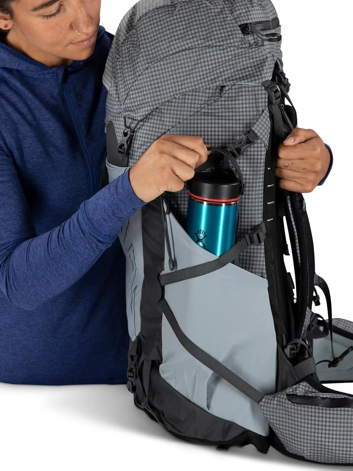 Osprey Tempest Pro 40L Women's Hiking Backpack with Hipbelt, Silver Lining, WM/L