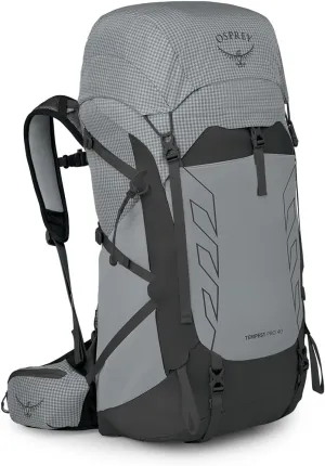 Osprey Tempest Pro 40L Women's Hiking Backpack with Hipbelt, Silver Lining, WM/L