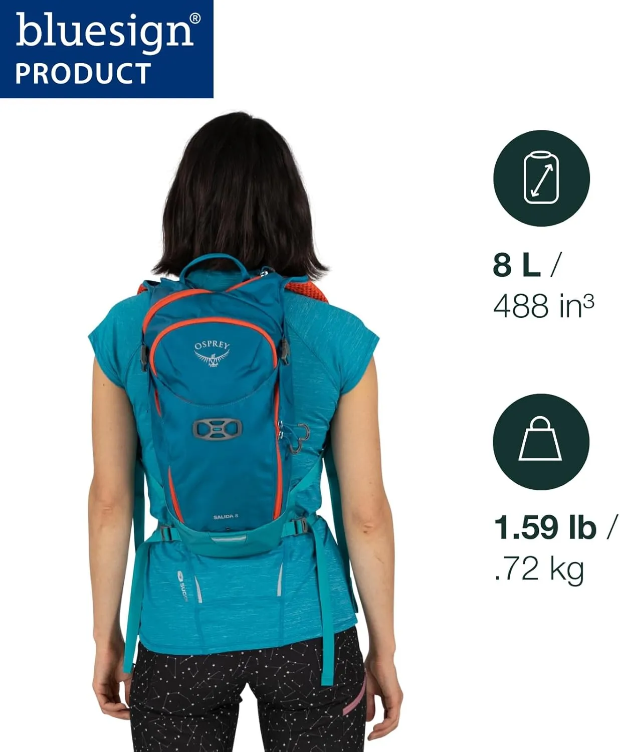 OspreySiskin 8 w/Res Ultimate Red O/S