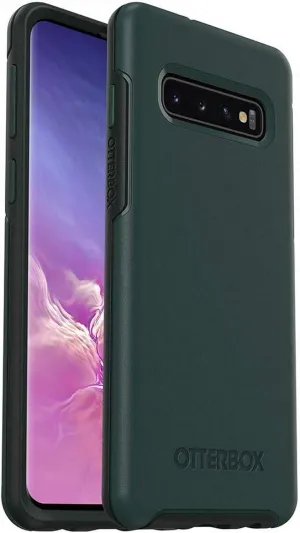 OtterBox Symmetry Series Case for Galaxy S10 - Retail Packaging - Ivy Meadow (Trekking Green/Scarab)