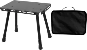 Outdoor Folding Stool Aluminum Alloys Folding Practical Chair, Camping Picnics, in Folding Outdoor Camping Stool, 1 Small Folding Stool(Black)