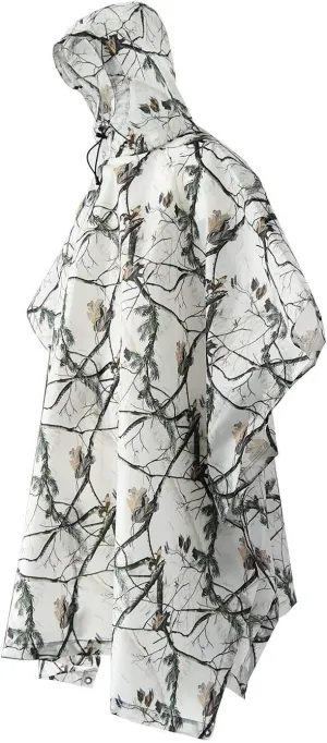 Outdoor Military Camouflage Poncho Snowy Raincoat Waterproof Tent Awning for Outdoor Photography Observation