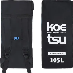 Paddleboard Backpack, 105L Inflatable Stand Up Paddle Board Backpack Durable Dry Sack for Kayaking Rafting Boating Hiking, 90×45×23cm, Black, One Size