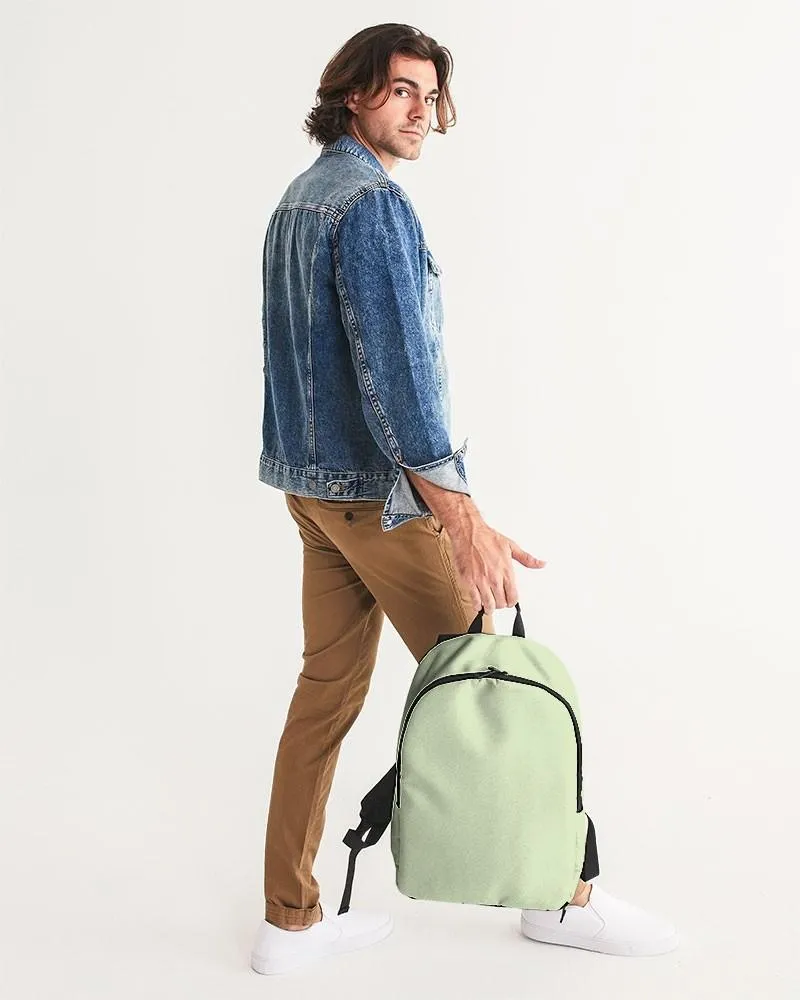 Pale Pastel Warm Green Waterproof Backpack | Bright Pale Pastel Warm Green | C15M0Y30K0