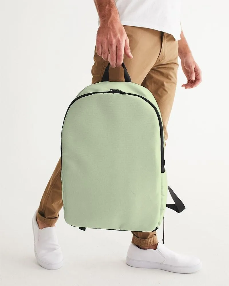Pale Pastel Warm Green Waterproof Backpack | Bright Pale Pastel Warm Green | C15M0Y30K0