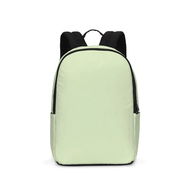 Pale Pastel Warm Green Waterproof Backpack | Bright Pale Pastel Warm Green | C15M0Y30K0