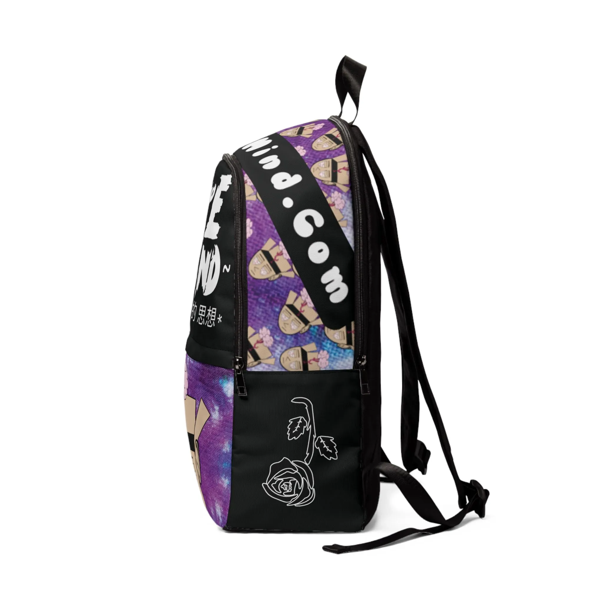 Partial Tye Dye Mind Escaped Unisex Backpack