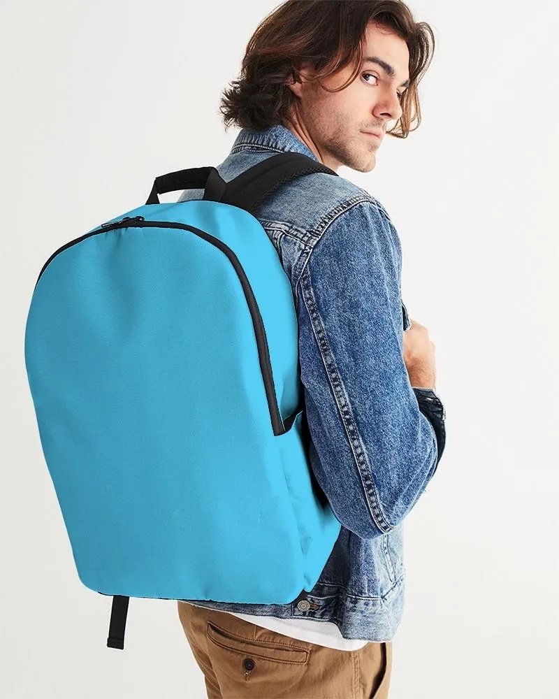 Pastel Cyan Waterproof Backpack | Bright Pastel Cyan | C60M0Y0K0