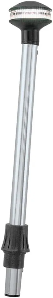 Perko 1445DP6CHR Inland-Series Reduced Glare White All-Round Pole Light - 48" Height, 5° Rake