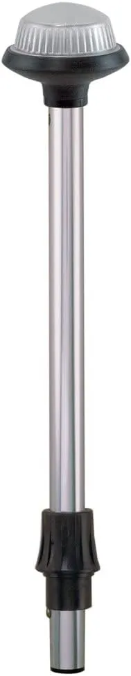 Perko 1460DP7CHR Coastal-Series Reduced Glare White All-Round Navigation Pole Light - 54" Height