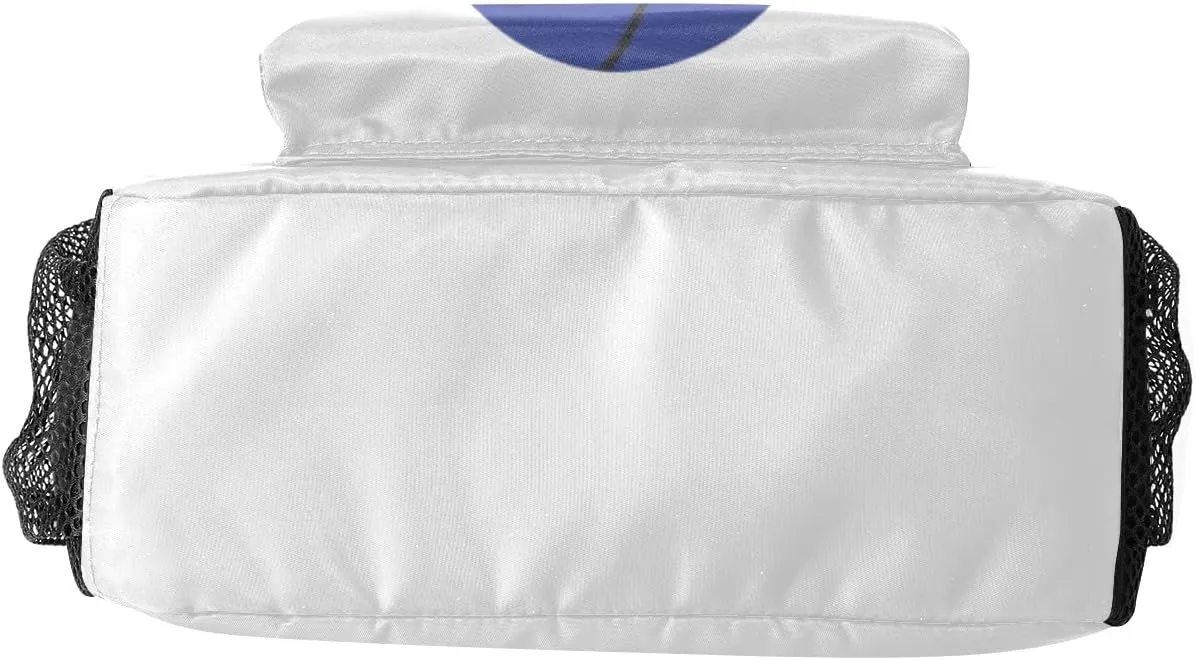 Personalized Cheerleaders Basketball Cheer Blue Backpack with Name Waterproof Bag for Women Men Gift