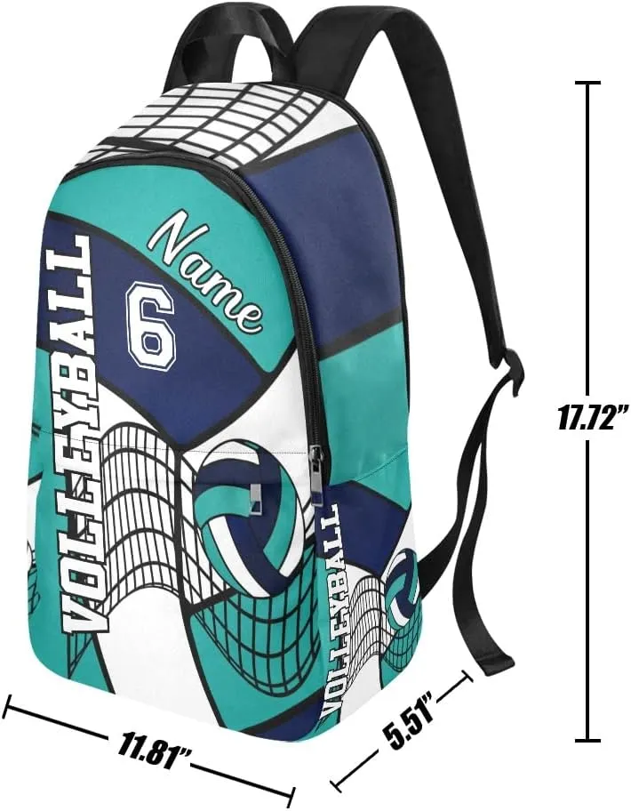 Personalized Volleyball Backpack with Name Custom Travel Daypack Bag for Man Woman Gifts