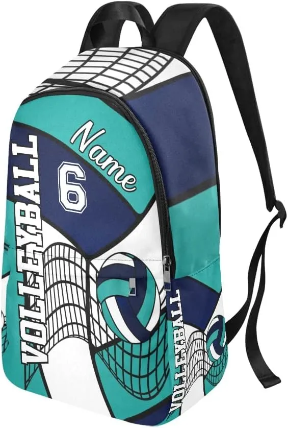 Personalized Volleyball Backpack with Name Custom Travel Daypack Bag for Man Woman Gifts